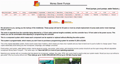 Desktop Screenshot of moneysaverpumps.com